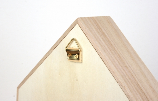 Polička domeček lososový 17x12x6cm