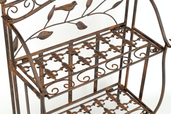 Polička na květiny 38 x 19,5 x 49 cm kovová