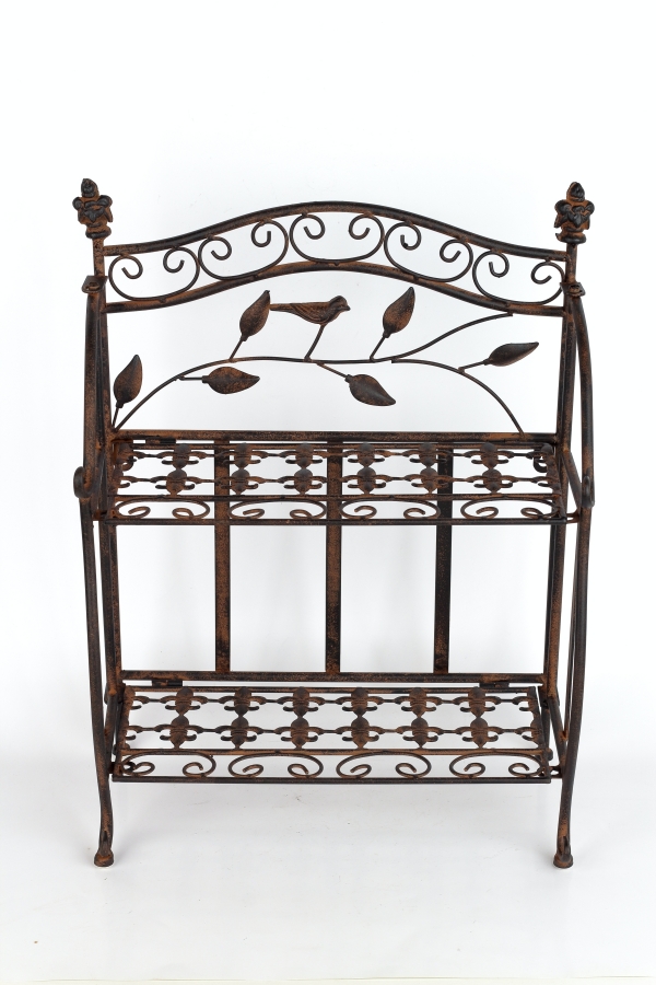 Polička na květiny 38 x 19,5 x 49 cm kovová