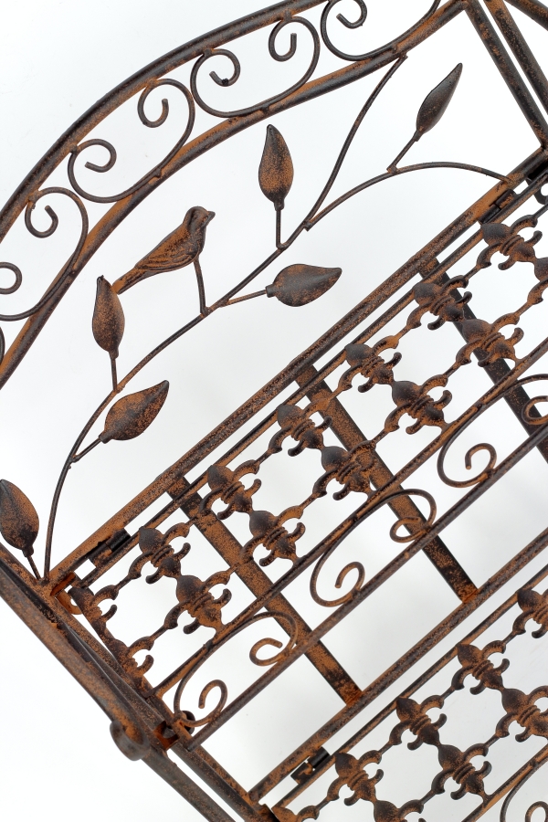 Polička na květiny 38 x 19,5 x 49 cm kovová