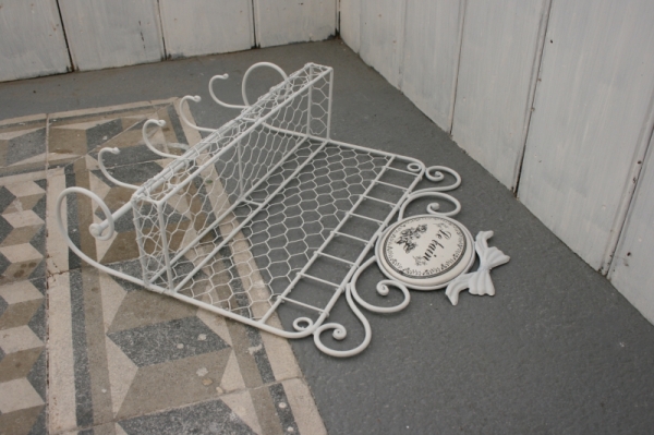 Polička s háčky do koupelny Le bain 35x11x42cm