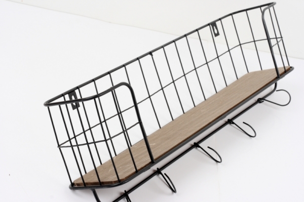 Polička v industriálním stylu 60x12x18cm