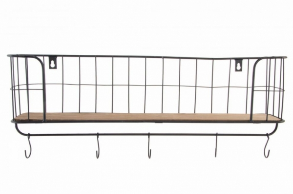 Polička v industriálním stylu 60x12x18cm