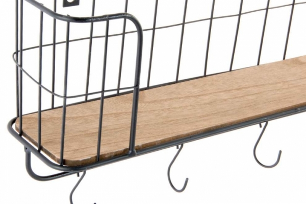 Polička v industriálním stylu 60x12x18cm