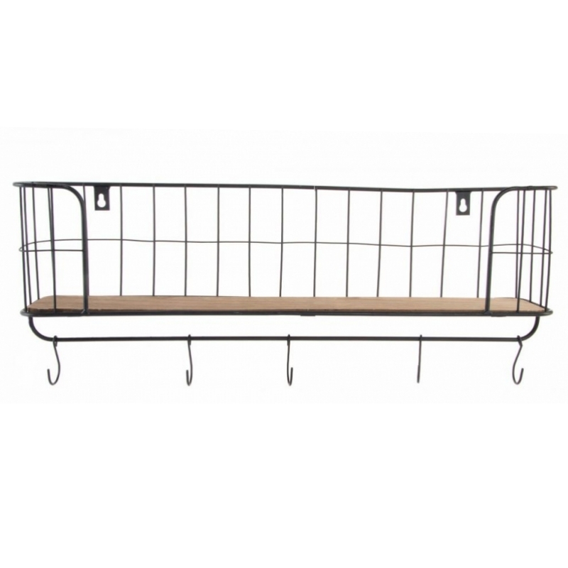 Polička v industriálním stylu 60x12x18cm