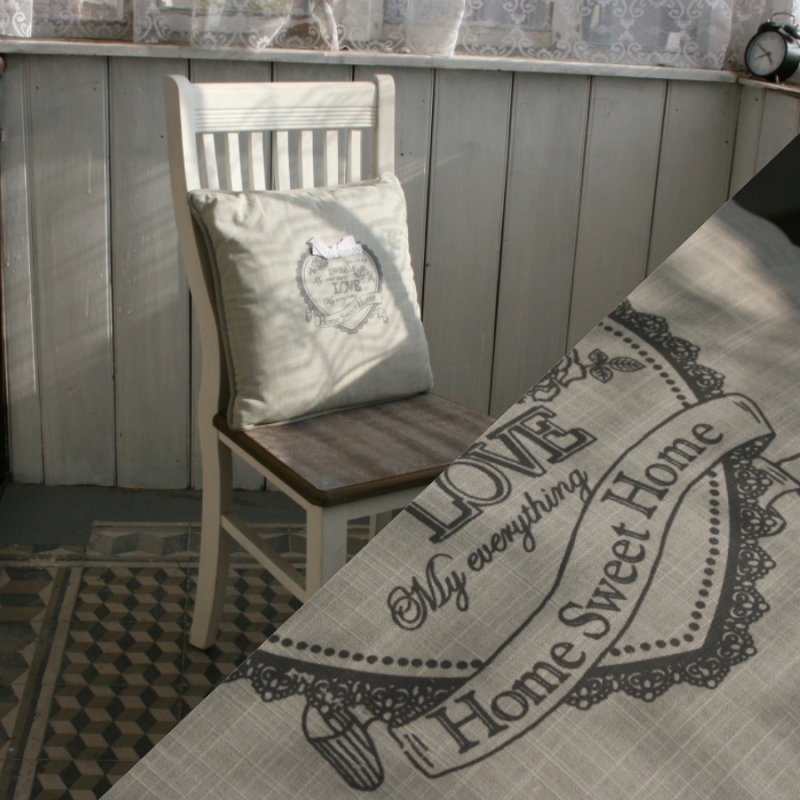 Polštář s výplní Home sweet home 40x40cm