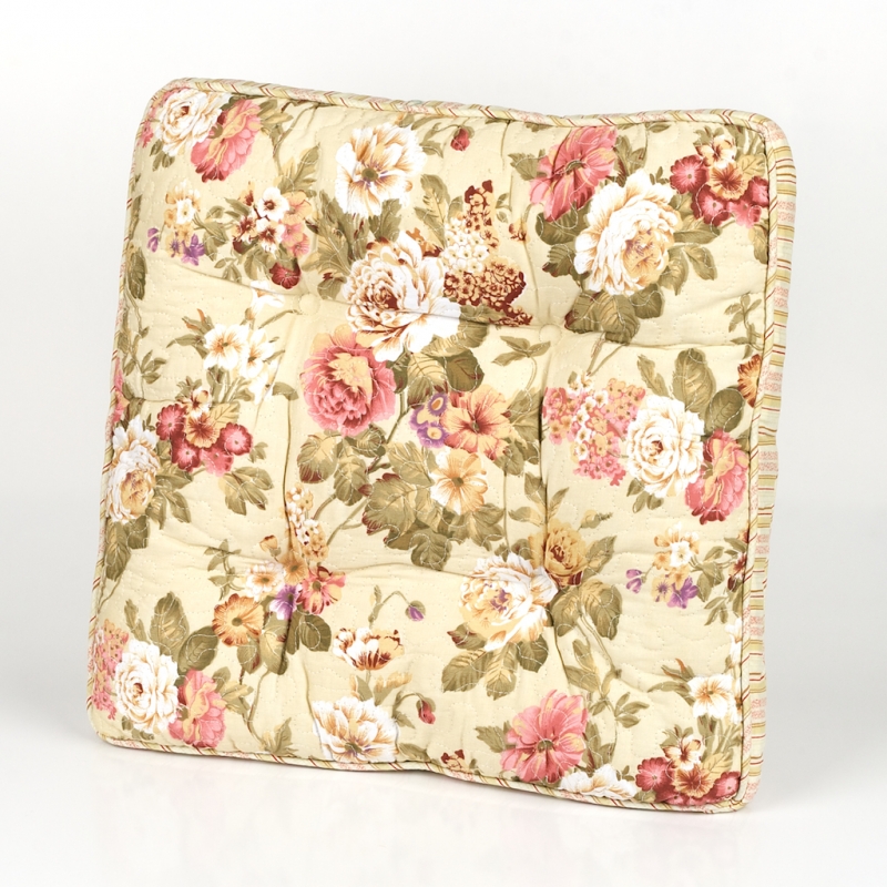 Polštářek na židli dvě růže 45x45cm