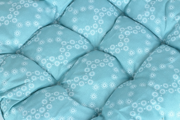 Polštářek na židli světle modrý 40x40cm