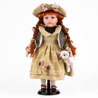 Porcelánová panenka Brita 40cm