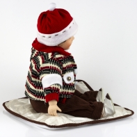 Porcelánová panenka - chlapeček 55cm