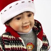 Porcelánová panenka - chlapeček 55cm