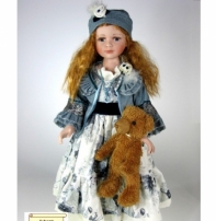 Porcelánová panenka Johana 70 cm s certifikátem