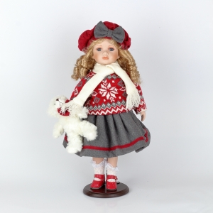 Porcelánová panenka Valentýna 47cm