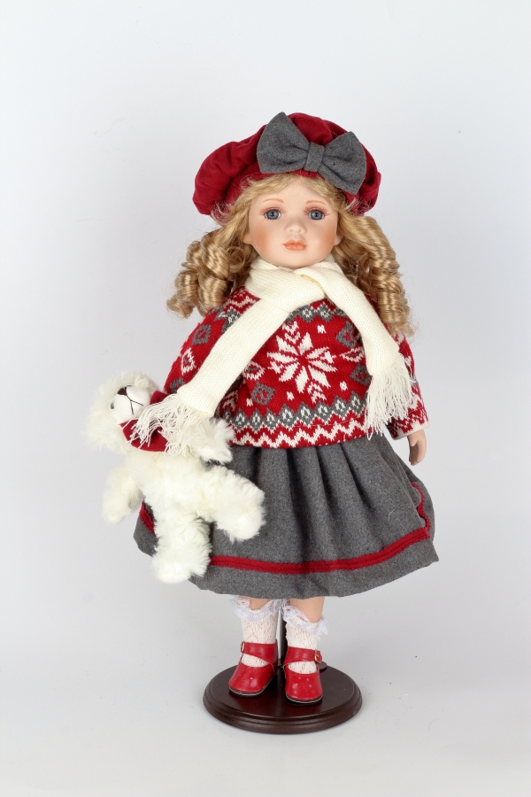 Porcelánová panenka Valentýna 47cm