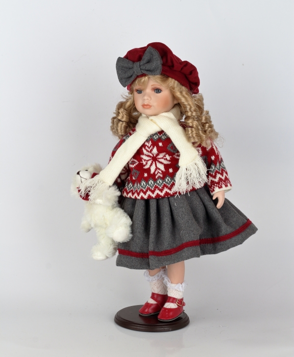 Porcelánová panenka Valentýna 47cm