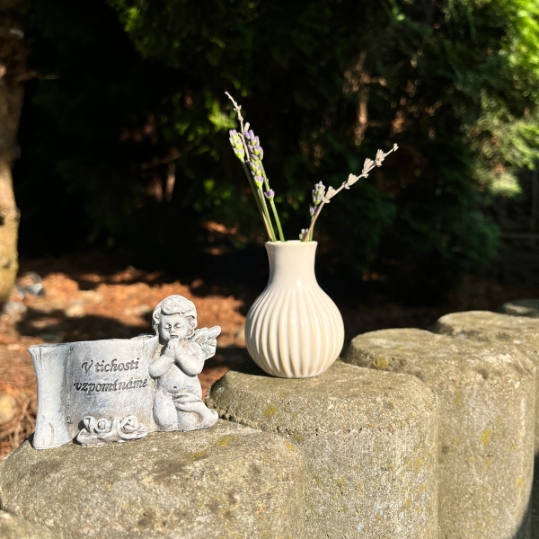 Porcelánová vázička do kolumbária 5,4x7,5x5,4 cm