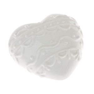 Porcelánové srdce do kolumbária 6x6x3,5 cm