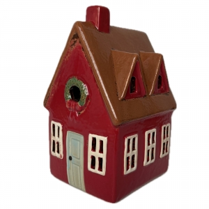 Porcelánový domeček na svíčku 12x19x11cm Typ A