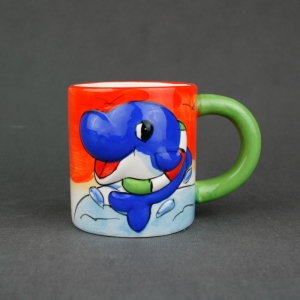 Porcelánový hrnek delfín 13cm