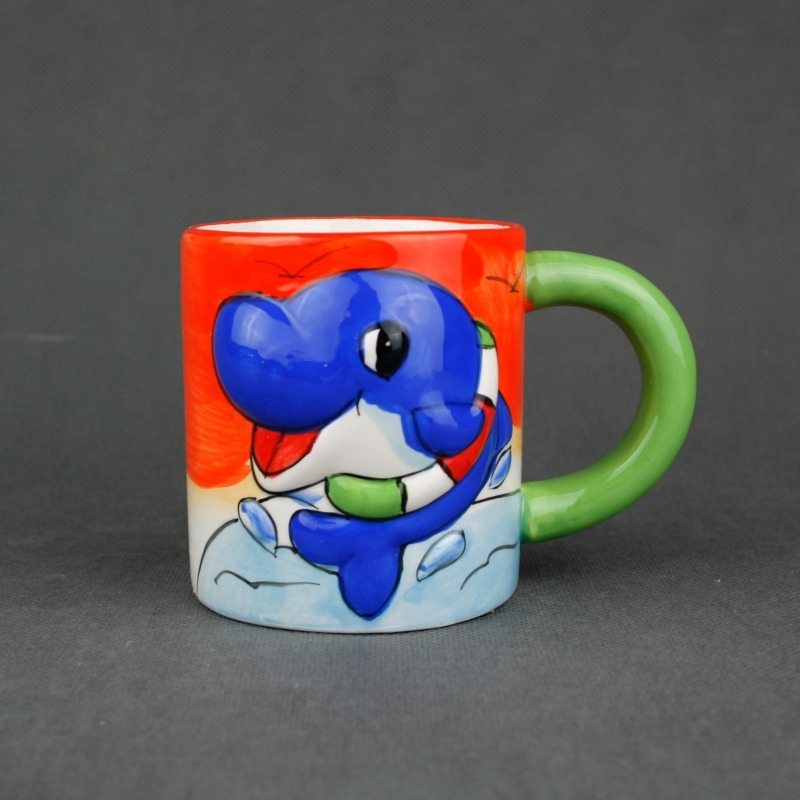 Porcelánový hrnek delfín 13cm