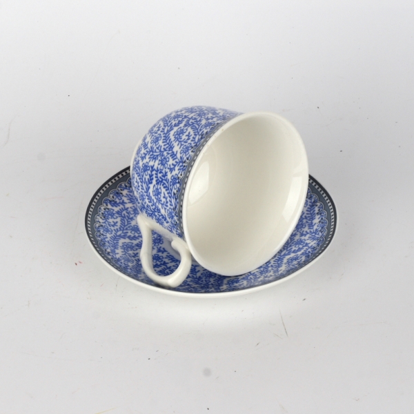 Porcelánový hrnek modré květy 7cm