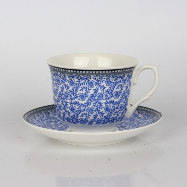 Porcelánový hrnek modré květy 7cm