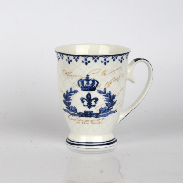 Porcelánový hrnek modré květy Queen 7cm (300ml)