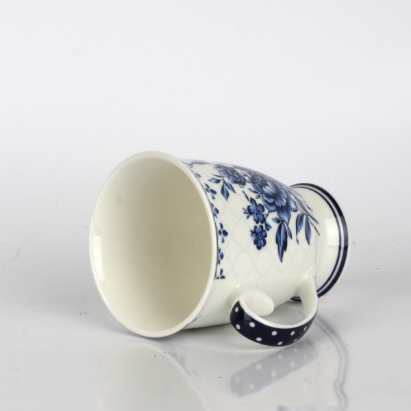 Porcelánový hrnek modré květy Queen 7cm (300ml)