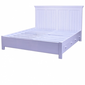 Postel bílá s šuplíky 140x190cm