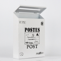 Poštovní schránka černo-bílá 22x6x30cm