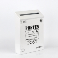 Poštovní schránka černo-bílá 22x6x30cm