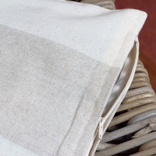 Povlak na polštář - béžový pruh 40x40cm