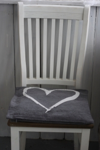 Povlak na polštář bílé srdce 40x40cm