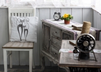 Povlak na polštář bílý Dvě kočky 40x40cm