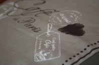 Povlak na polštář Café de Paris šedý 40x40cm