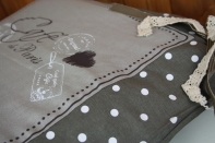 Povlak na polštář Café de Paris šedý 40x40cm