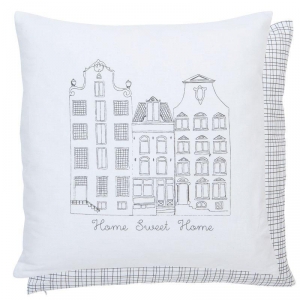 Povlak na polštář domečky 40x40cm