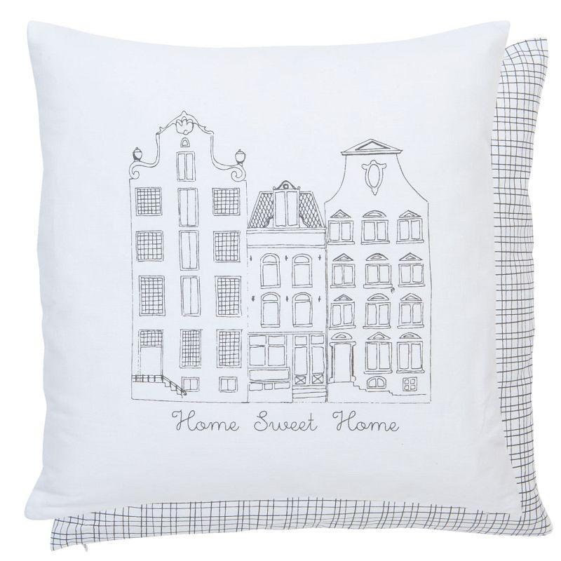 Povlak na polštář domečky 40x40cm