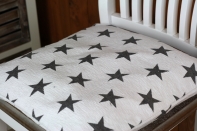 Povlak na polštář hvězdy bílý 40x40cm