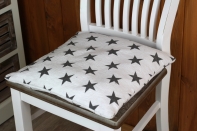 Povlak na polštář hvězdy bílý 40x40cm