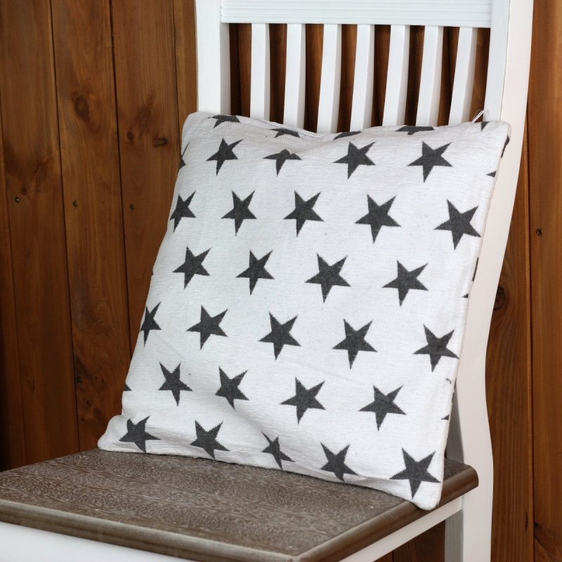 Povlak na polštář hvězdy bílý 40x40cm