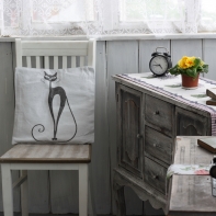 Povlak na polštář s kočkou 40x40cm