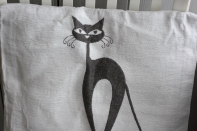 Povlak na polštář s kočkou 40x40cm