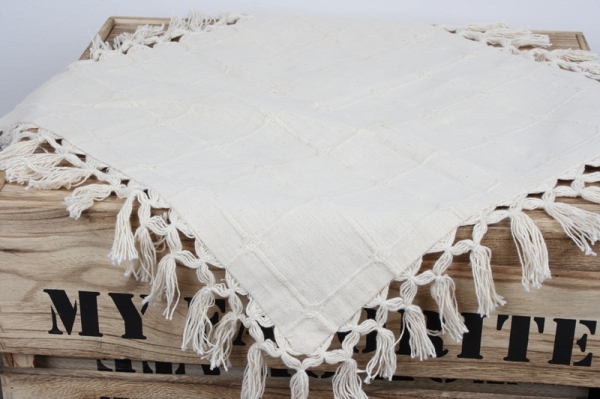 Povlak na polštář s třásněmi boho styl 45x45cm