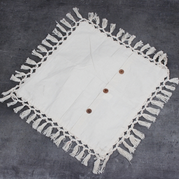 Povlak na polštář s třásněmi boho styl 45x45cm