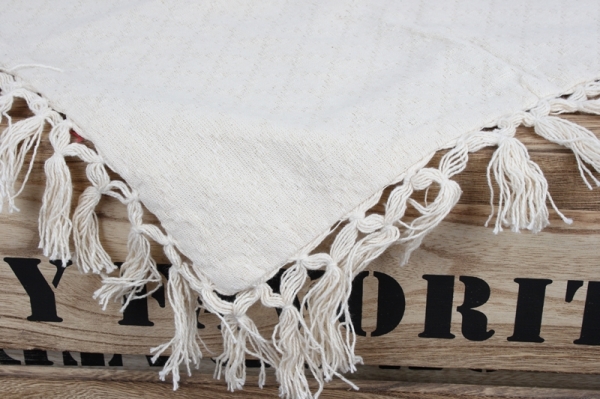 Povlak na polštář s třásněmi s vzorem