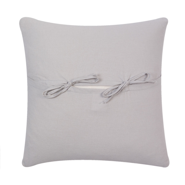 Povlak na polštář se srdcem na zavazování 40x40cm