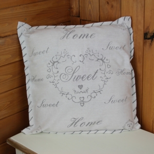 Povlak na polštář Sweet Home bílý 40x40cm