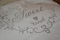 Povlak na polštář Sweet Home bílý 40x40cm