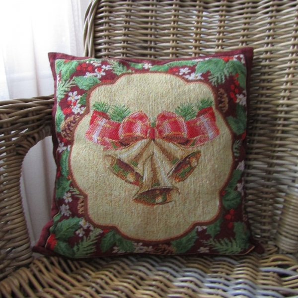 Povlak na polštář vánoční zvon 40x40cm